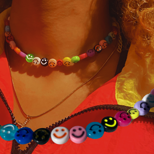 Mixed Smiley Choker