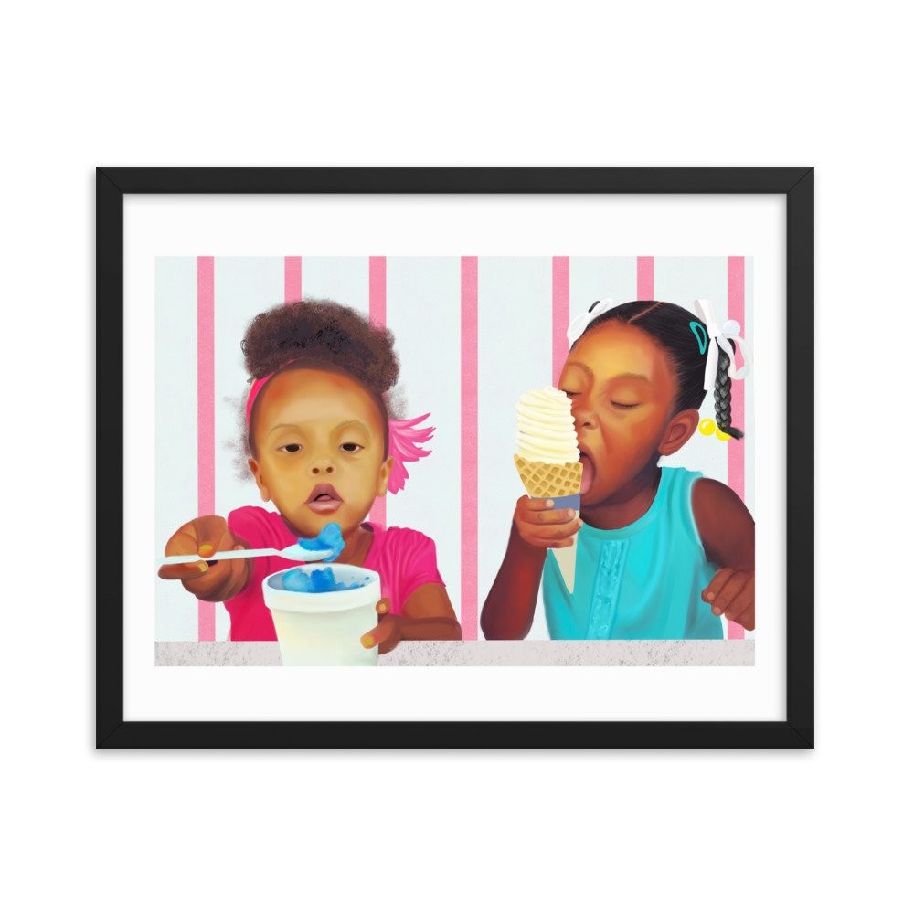 Cold Sweets for Summer Heat - Framed Art Work