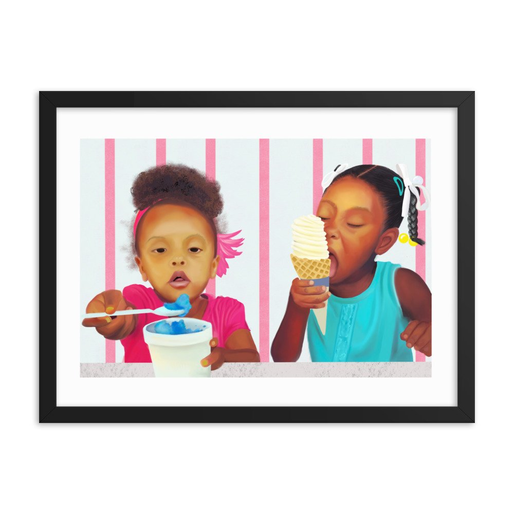 Cold Sweets for Summer Heat - Framed Art Work