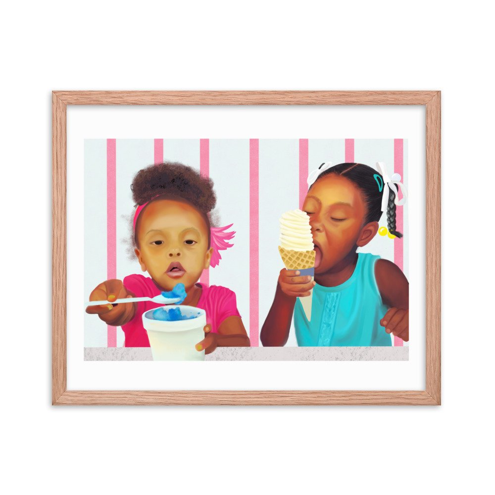 Cold Sweets for Summer Heat - Framed Art Work