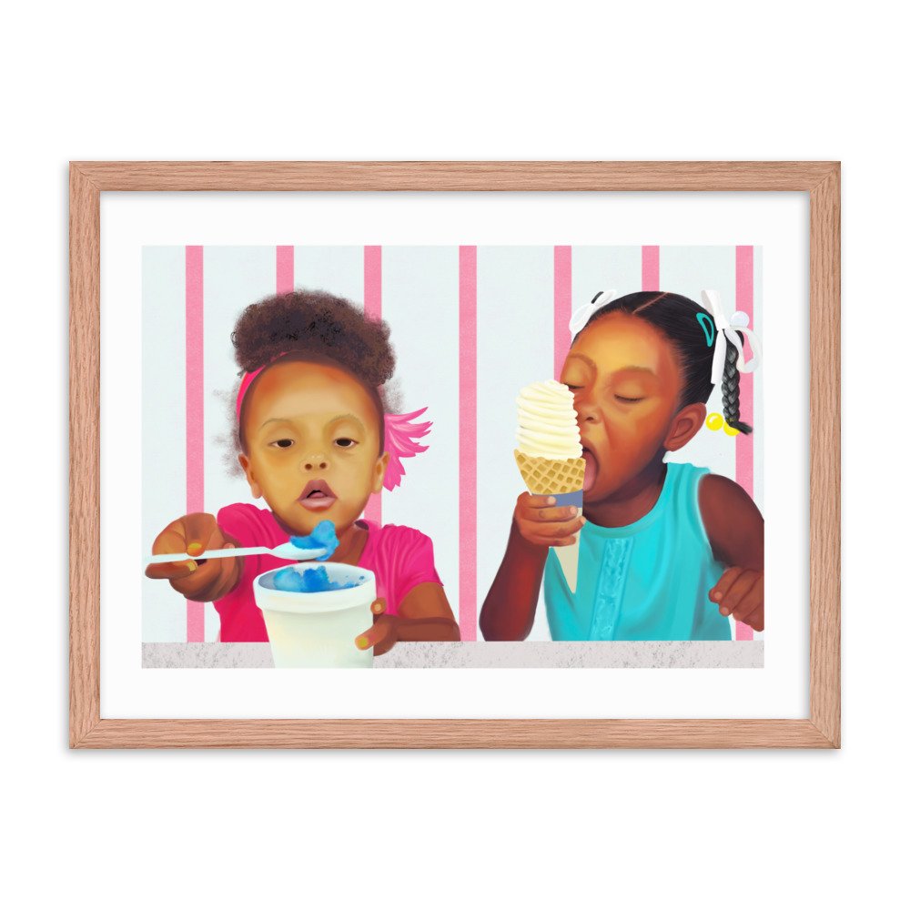 Cold Sweets for Summer Heat - Framed Art Work