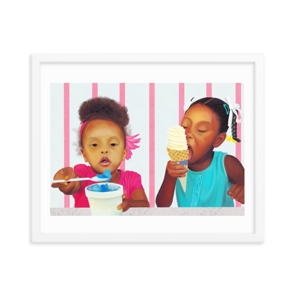 Cold Sweets for Summer Heat - Framed Art Work