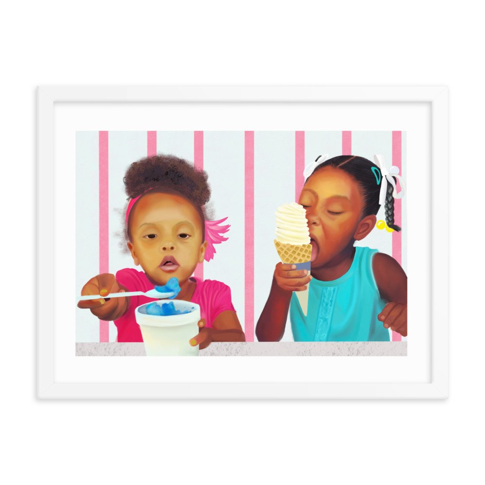 Cold Sweets for Summer Heat - Framed Art Work