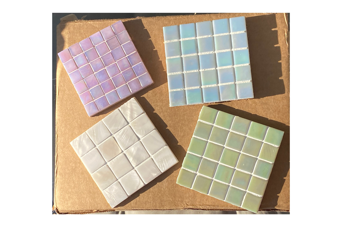 Shimmery Tile Coasters