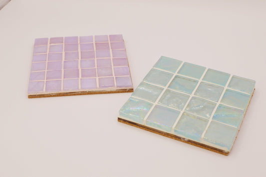 Shimmery Tile Coasters